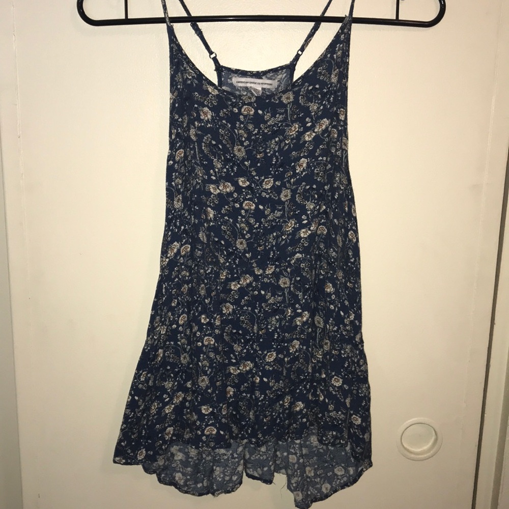 Floral Halter Tank Top